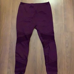 Maroon Fabletics high waisted leggings!
